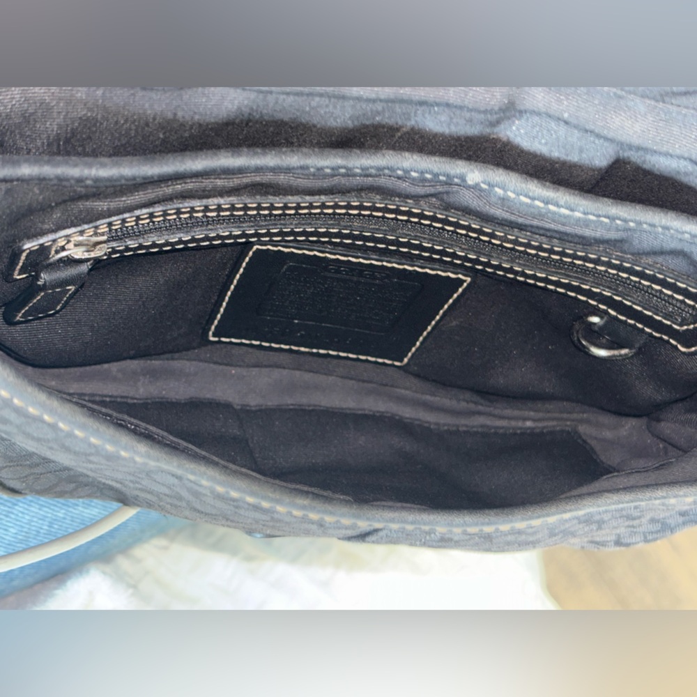 Y2K Coach 6818 Soho Demi Small C Black Leather & Jacquard Signature Shoulder Bag - Picture 16 of 16